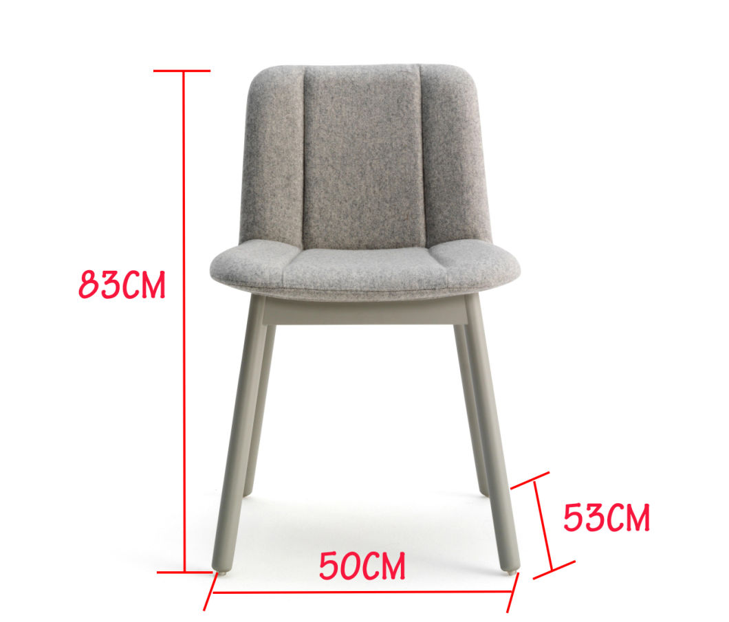 Silla de pierna de madera de coj&iacute;n de poli&eacute;ster de venta caliente