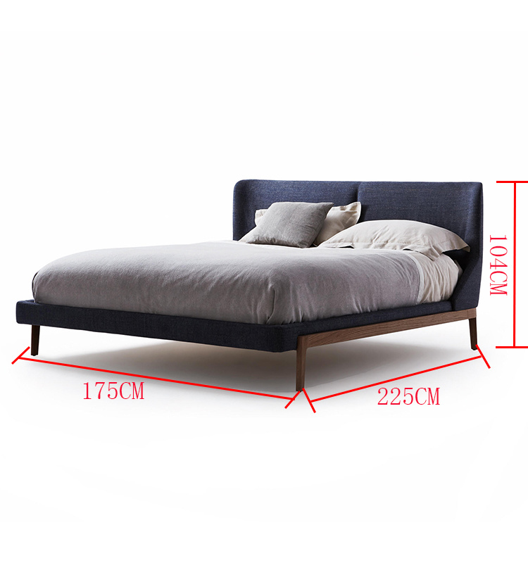 2019 Muebles de madera Muebles king size cama doble
