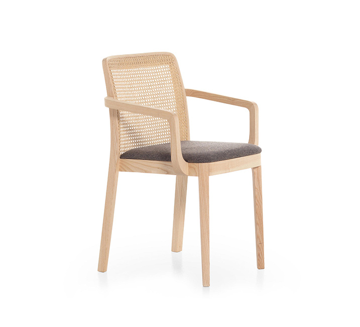 Silla de comedor moderna de tela de tela de barco