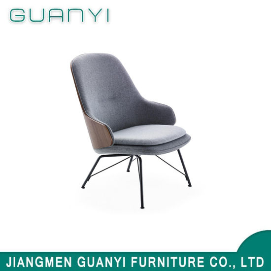 Metal Leg Bent Wood with Fabric Seat Armchair Household Furniture