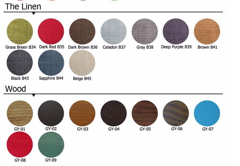 Antiguo estilo de pa&iacute;s franc&eacute;s PU Asiento de cuero de la Pierna de madera americana Sillas de comedor