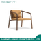 New Simply Design Solid Ash Wood with Fabric Seat Armchair