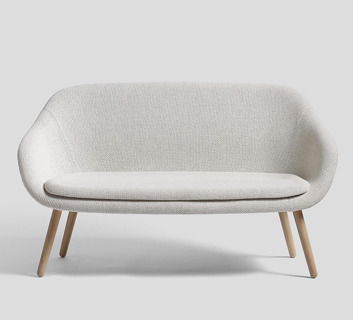 Dise&ntilde;o simple de lujo Muebles de hogar modernos de tela blanca Sof&aacute; Muebles de dormitorio para la venta