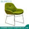 Stainless Steel Legs PU Leather Dining Chair Living Room Furniture
