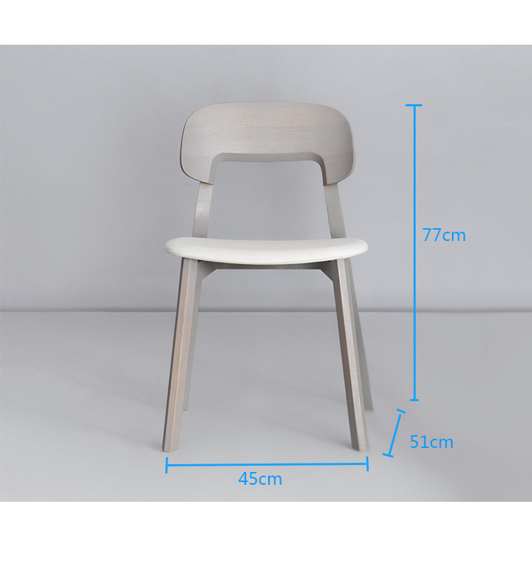 New Design America Ash Wood Furniture Restaurante Silla de comedor