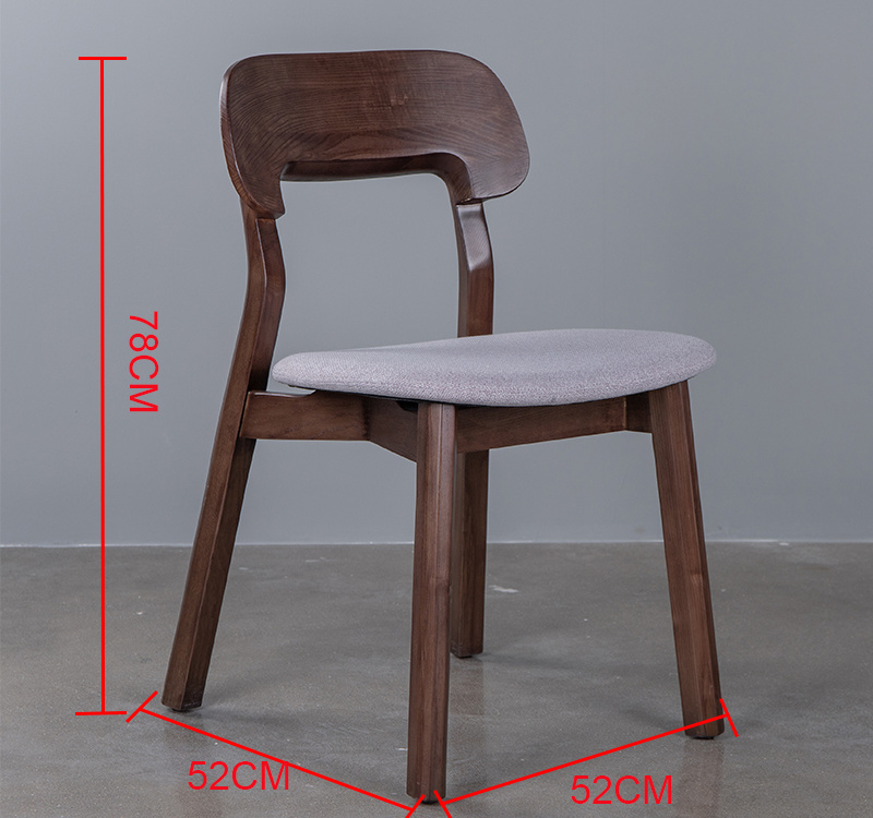 2019 Muebles de madera modernos Conjuntos de comedor Silla de restaurante