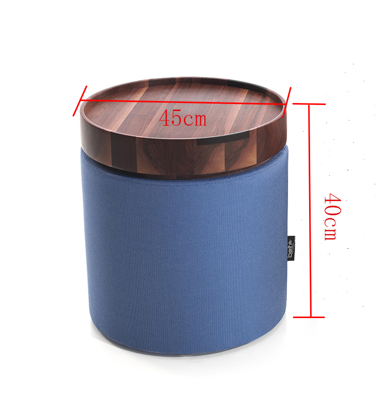 2018 dise&ntilde;o exclusivo de la tela de madera de la tela de madera muebles otomana