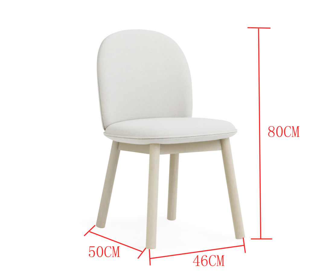 Silla de comedor de muebles de madera de ceniza moderna