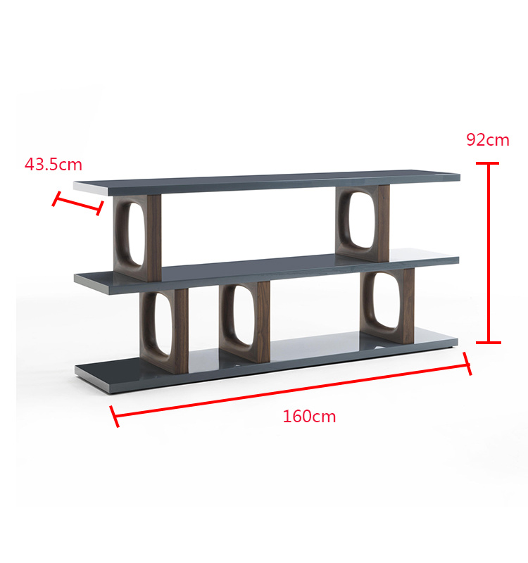 Dise&ntilde;o irregular Soild Wood Muebles para el hogar Gabinete de librer&iacute;a