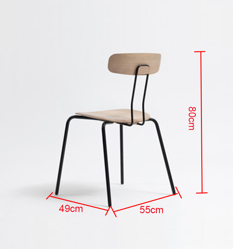 2019 Muebles de madera modernos de metal silla de restaurante