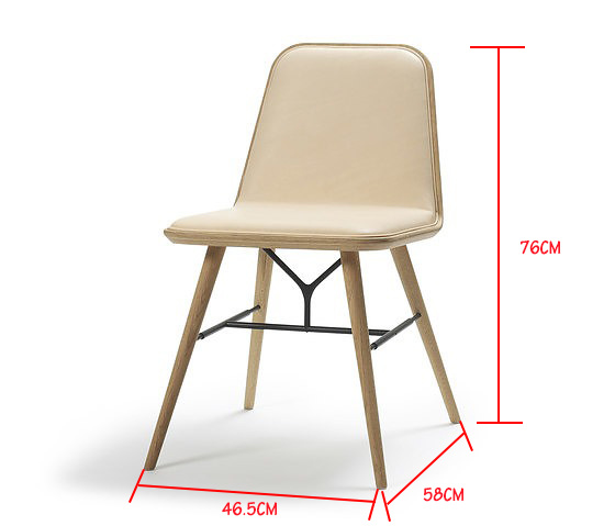 Silla de muebles moderna de comedor de madera