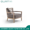 Modern New Design Ash Wood Hotel Armchair with Fabric