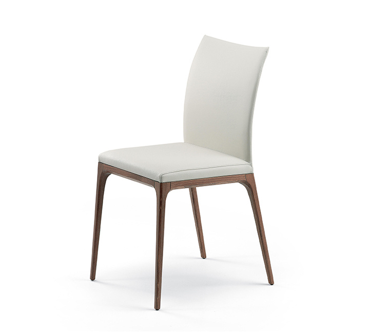 Silla de comedor de madera s&oacute;lida de la venta caliente blanca moderna
