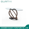 New Round Wooden Glass Dining Sets Restaurant Table for Sale