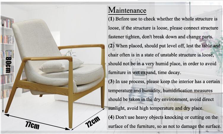 Piernas de madera Muebles de sala de estar con coj&iacute;n.