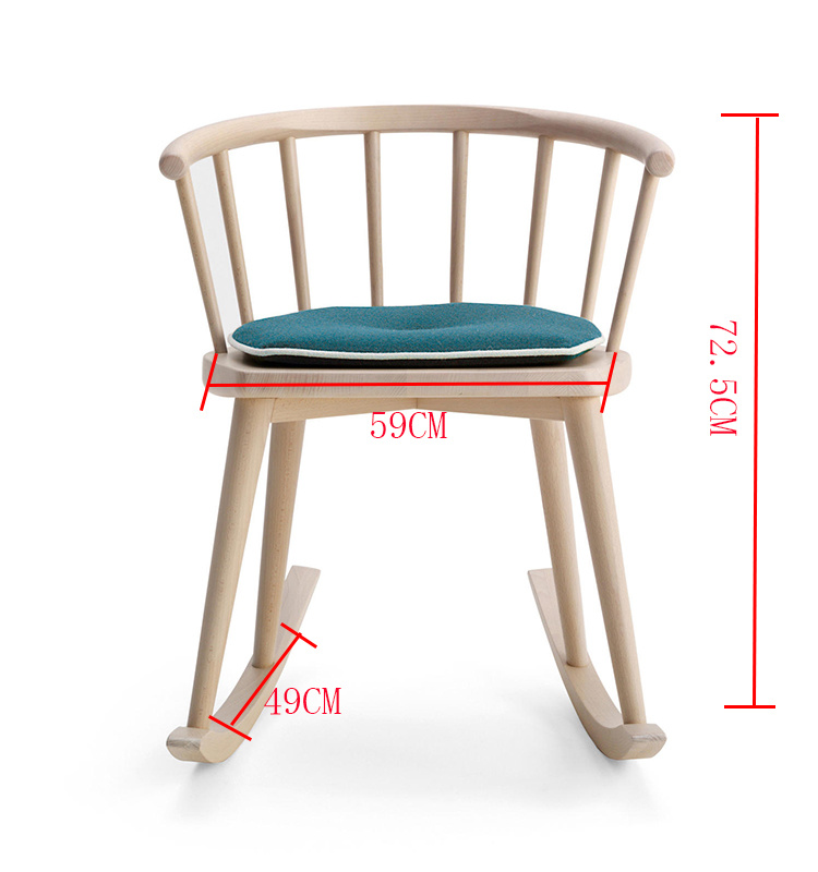 2019 Simply Wooden Rocking Muebles Muebles de ocio Sill&oacute;n de ocio