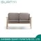 Modern Popular White Elegant Double Sofa with Wood Leg for Living Room Home Furniture Sofa