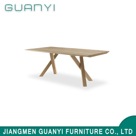 New Design Modern Home Furniture Solid Wood Dining Table 
