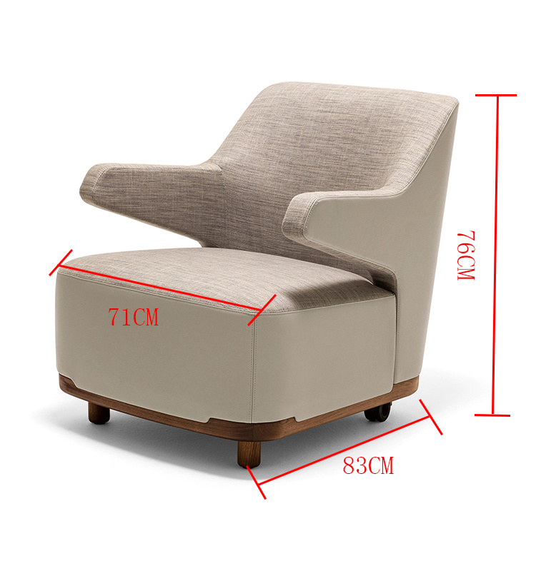 2018 Ocio Base de madera de ceniza s&oacute;lida con tela Sill&oacute;n de espuma