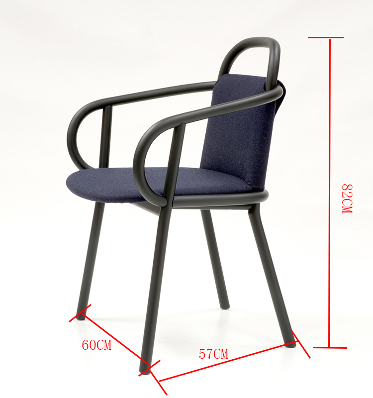 Base de madera maciza de madera doblada con sill&oacute;n de tela muebles de vida