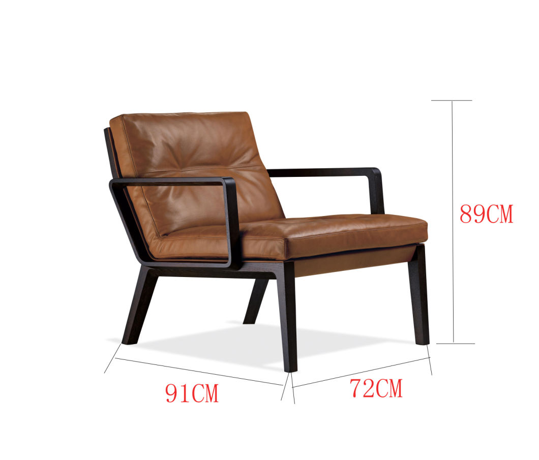 Silla moderna de muebles de madera relajada cl&aacute;sica