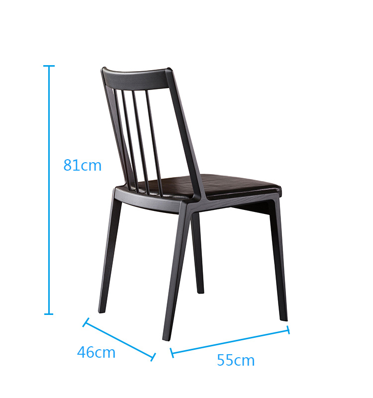 Roma dise&ntilde;o s&oacute;lido ceniza madera PU Cushion Muebles Silla de comedor