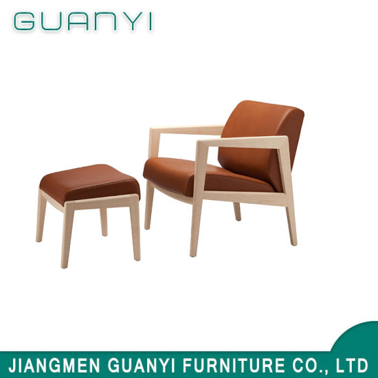 2018 Factory Price Modern Wooden Fabric Hotel Armchair Furniture
