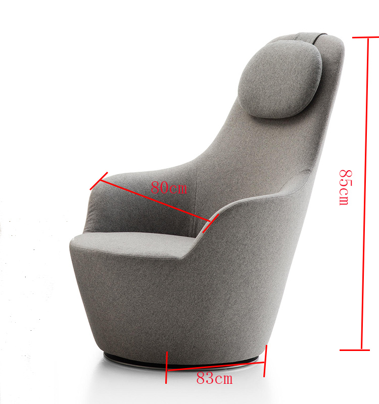 2018 Base de madera Back High Back Sala de estar Sill&oacute;n de muebles