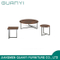 2019 Hot Sale Factory Wooden Furniture Metal Leg Coffee Table