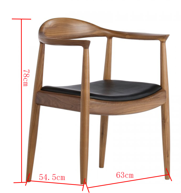 Nuevo dise&ntilde;o Silla de madera maciza con muebles de comedor del brazo.