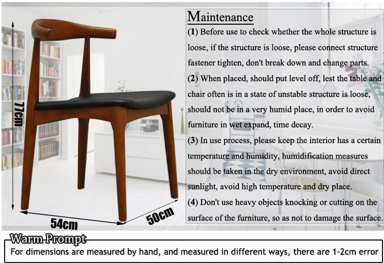 Estilo antiguo Dise&ntilde;o cl&aacute;sico Cuerno de vaca Silla de comedor