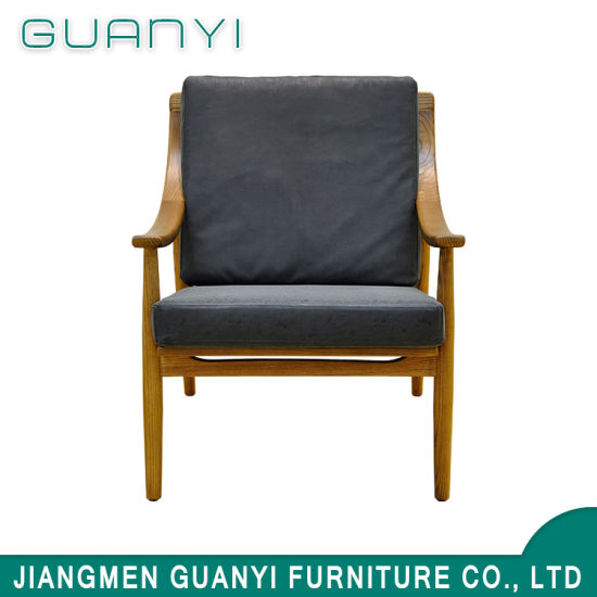 Simple Style Indoor Wooden Lounge Chair / Leisure Chair of Modern Style
