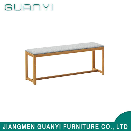 Contracted Style Natural Soild Wood Cushion Furniture Leisure Benches