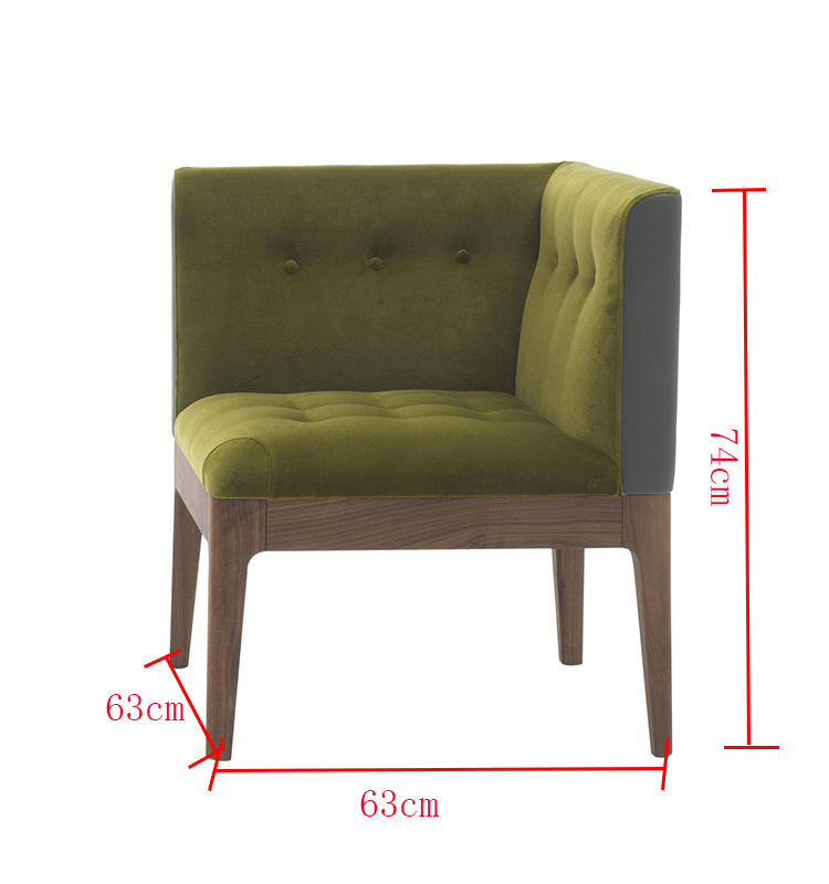 2018 Sill&oacute;n de asiento de espuma de tela de madera de 2018 Muebles para el hogar