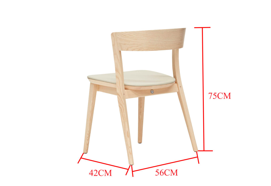 Silla de asiento de cuero con ceniza s&oacute;lida de alta calidad silla de asiento de cuero
