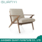 Simple Upholstered Commercial Single Person Arm Chair