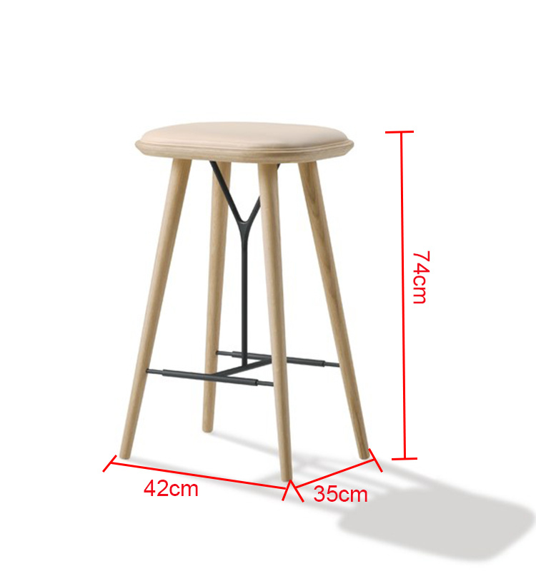 2019 Muebles de madera modernos Restaurante Cocina Taburete