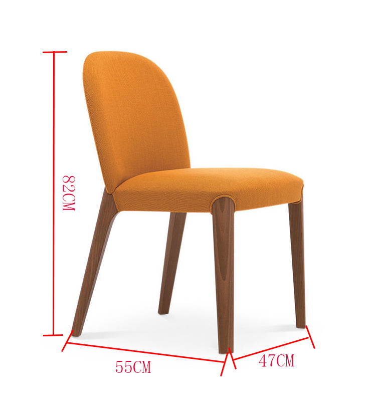 2019 NUEVO MODERNO NUEVO Naranja de madera Conjuntos de comedor