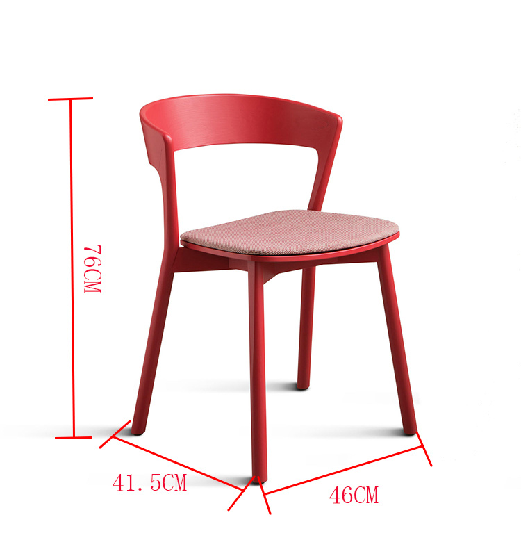 2019 Venta caliente moderna Conjuntos de comedor de madera Silla de restaurante