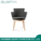 Modern Exquisite Single Armchair Black Wood Living Room Furniture Leisure Chair