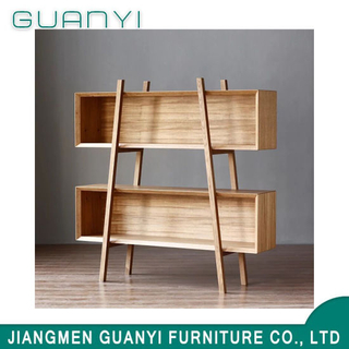 Hot Sale Natural Solid Wooden Furniture Bookshelf