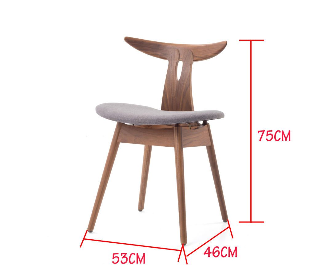 Simple Hotel Coffee Coffee Restaurable Silla de comedor de madera