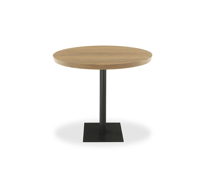 2019 Top Sale Home Use Mesa de caf&eacute; redonda de madera con pierna de acero