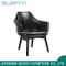 2018 Leisure Wooden Leg Genuine Leather Dining Living Room Chair