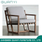 2018 Solid Ash Wood Frame with Fabric Foam Armchair