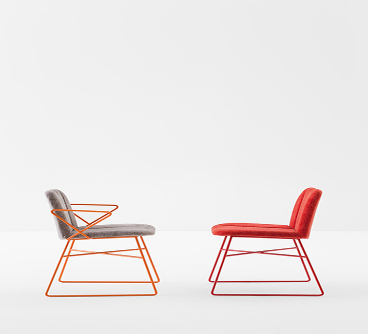 Silla de comedor de metal estilo moderno