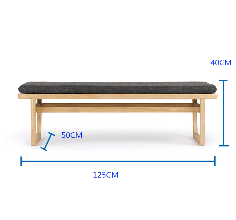 Mobiletos de confort de muebles de madera con ceniza con estilo moderno