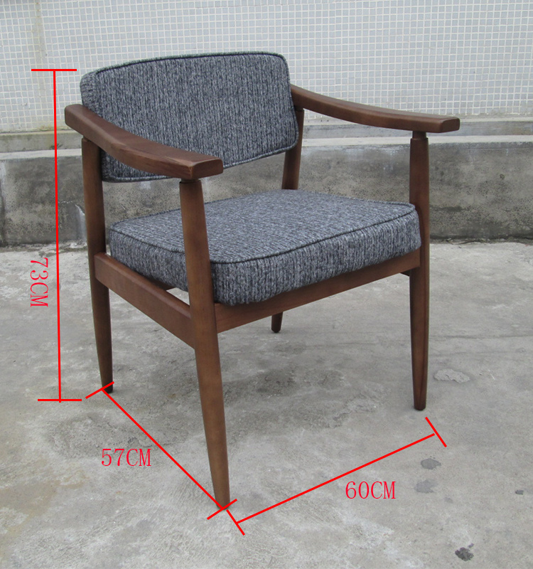 Tela Silla de caf&eacute; de madera para sala de estar para sala de estar Muebles de hotel