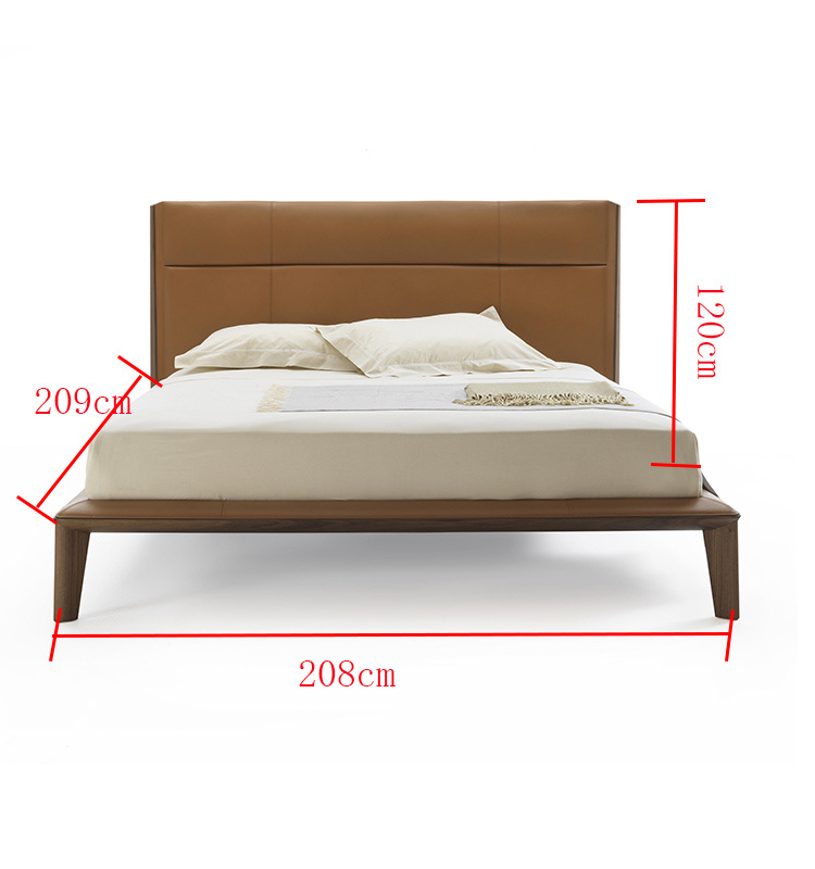 2019 Muebles de madera Muebles de dormitorio Dormitorio cama doble