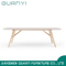 2018 Fashion Solid Ash Wood Retangle Restaurant Furniture Dining Table